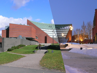 Espoo, summer and winter