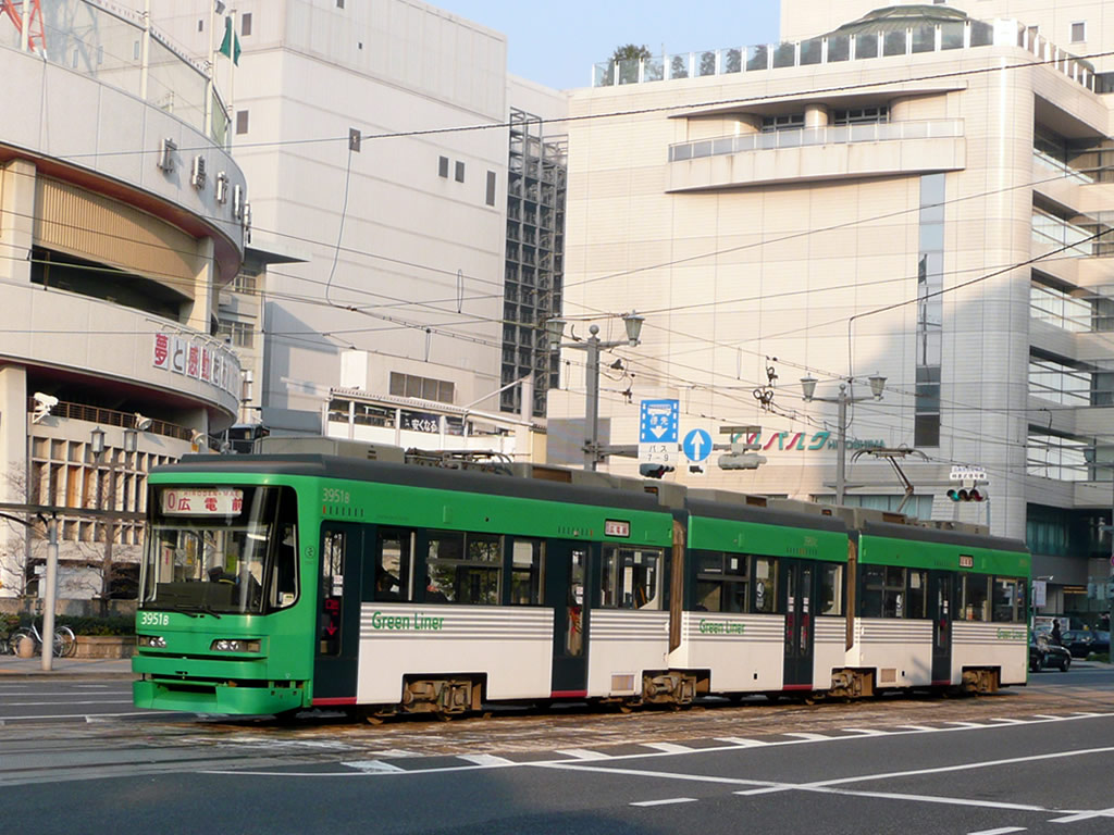 広島電鉄 連接車 / Hiroden Series 3000 4