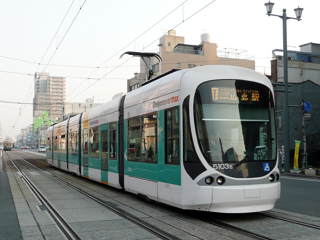 広島電鉄 連接車 / Hiroden Series 3000 7