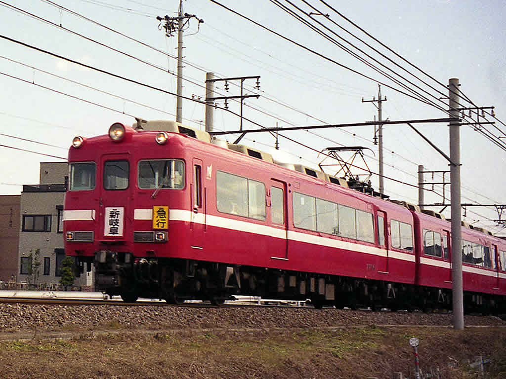 名鉄7700系・7000系 白帯車