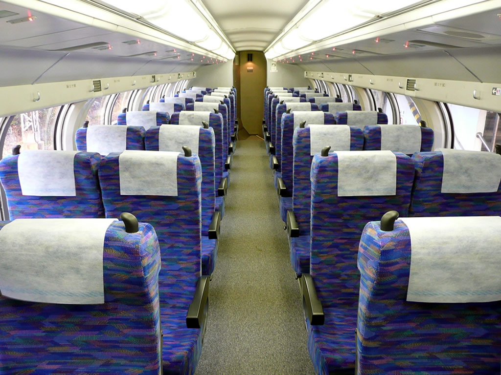 E217系 / Every train set contains two double-decker special stock called `Green Car'. It provides better accomodation, requring extra charges. 11