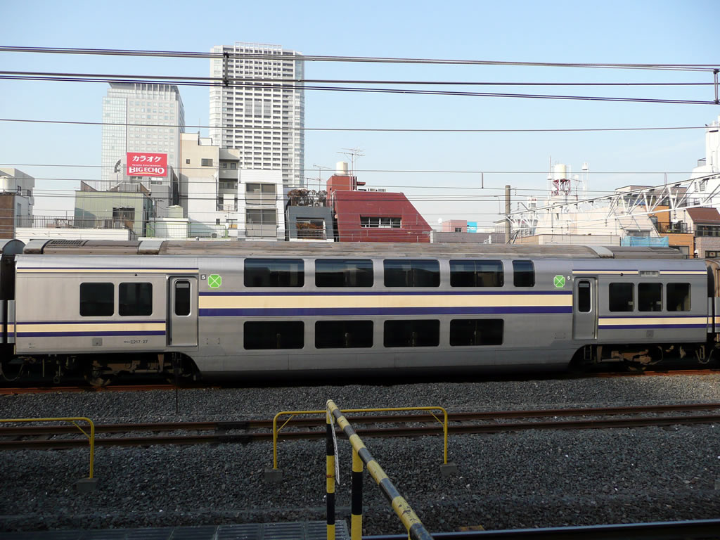 E217系 / Every train set contains two double-decker special stock called `Green Car'. It provides better accomodation, requring extra charges. 14